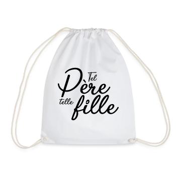 Tel père telle fille - Sac de sport léger - blanc - Devant