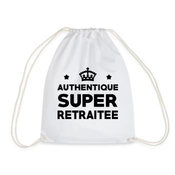 Retraite / Retraité / Retraitée / Vintage Travail - Sac de sport léger - blanc - Devant