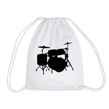 Drums, tambours - Sac de sport léger - blanc - Devant