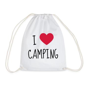 camping / campeur / randonnée / tente - Sac de sport léger - blanc - Devant