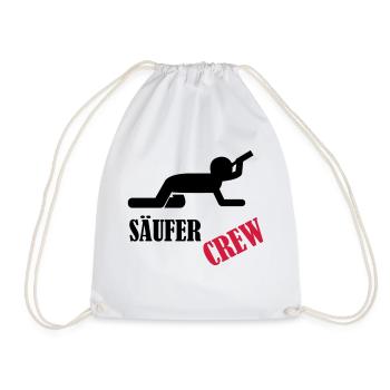 saeufer_crew - Turnbeutel - Weiß - Vorne