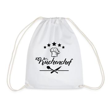 Küchenchef 5 Sterne - Turnbeutel - Weiß - Vorne