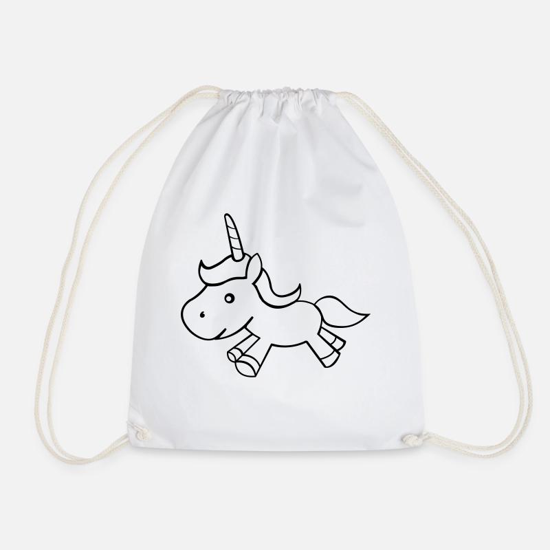 unicorn - Turnbeutel - Weiß