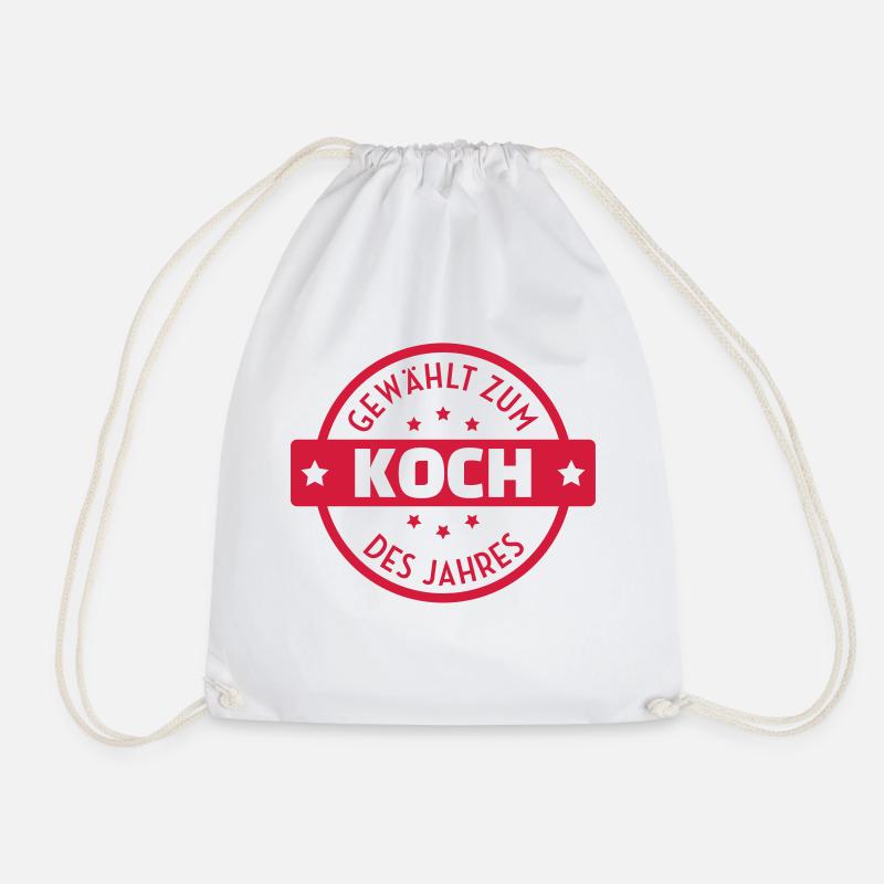 Koch / Kochen / Cooking / Chef - Turnbeutel - Weiß