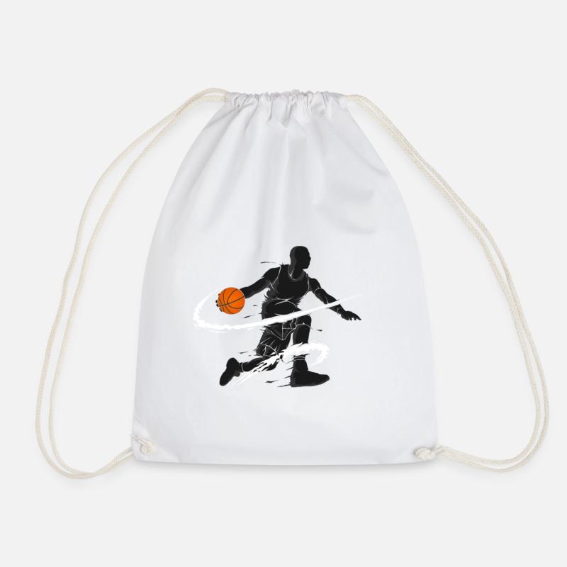 Basketball player - Drawstring Bag - white
