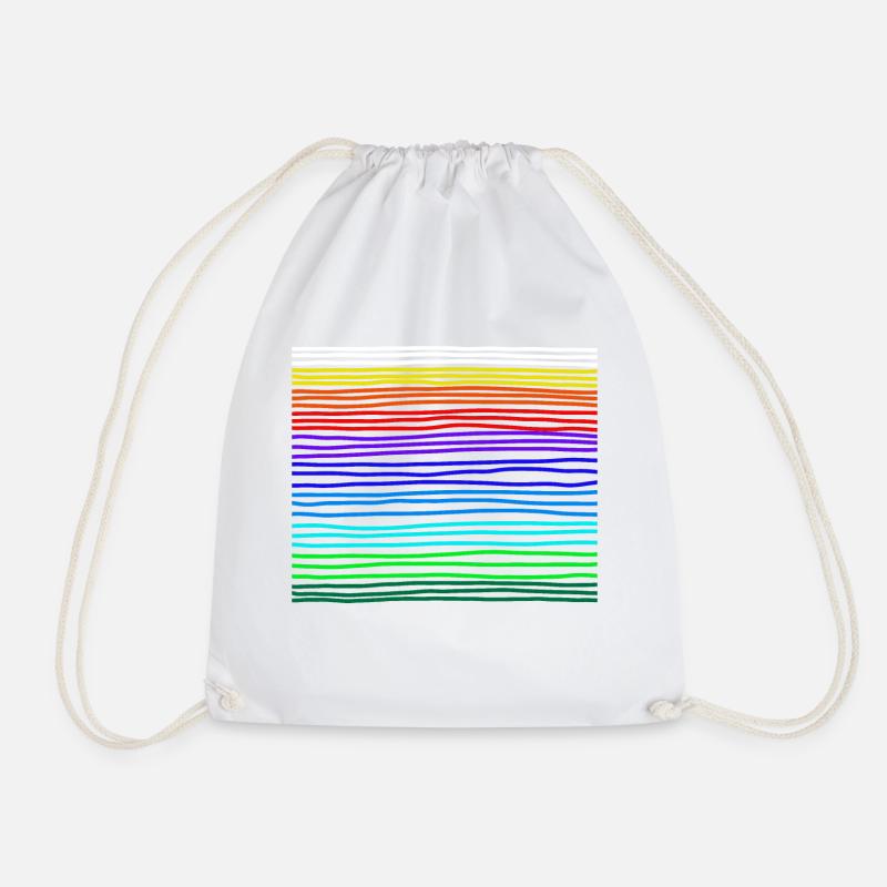 rainbow - Turnbeutel - Weiß