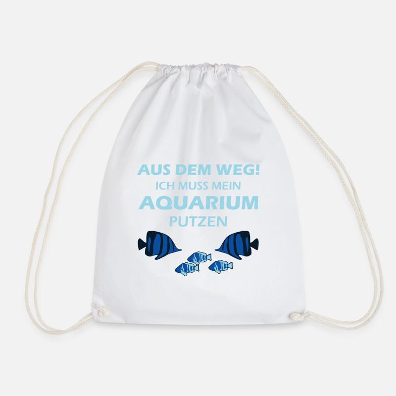 Aquarium Aquarianer - Turnbeutel - Weiß
