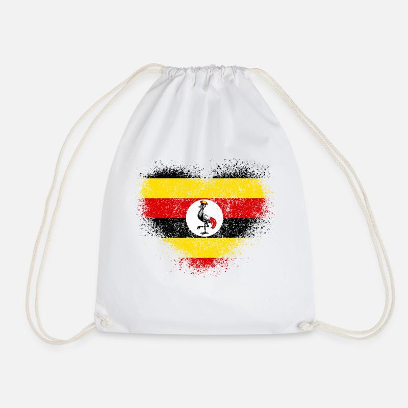 Uganda - Turnbeutel - Weiß