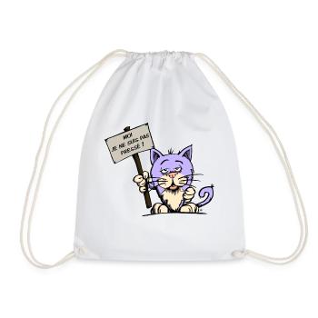 Moi , je ne suis pas pressé ! - Sac de sport léger - blanc - Devant