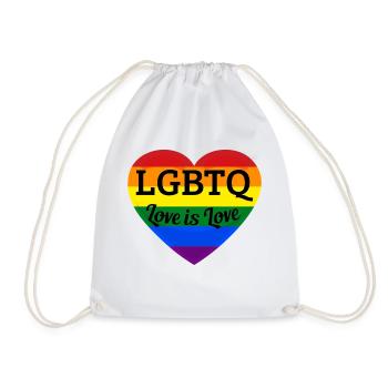 L’amour LGBT est amour - Sac de sport léger - blanc - Devant