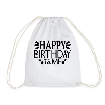 Joyeux anniversaire à moi Cool cadeau de fête d’anniversaire - Sac de sport léger - blanc - Devant