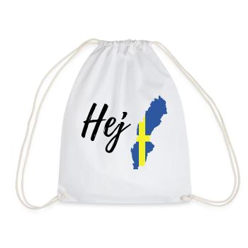 Hej Schweden - Turnbeutel - Weiß - Vorne
