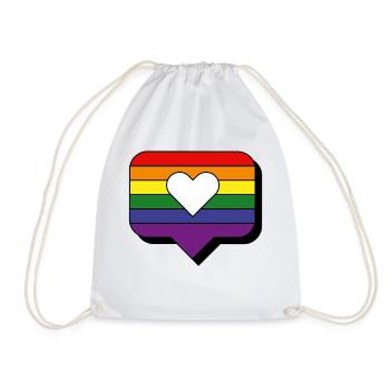 J’adore la fierté - Sac de sport léger - blanc - Devant