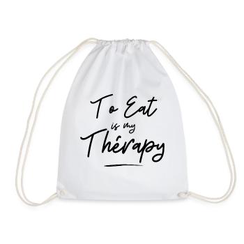 to eat is my théraphy - Sac de sport léger - blanc - Devant