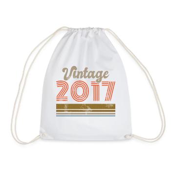Geburtstag Vintage 2017 Limited Edition - 2017 - Turnbeutel - Weiß - Vorne