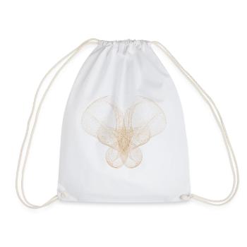 Abstract dot design - Drawstring Bag - white - Front