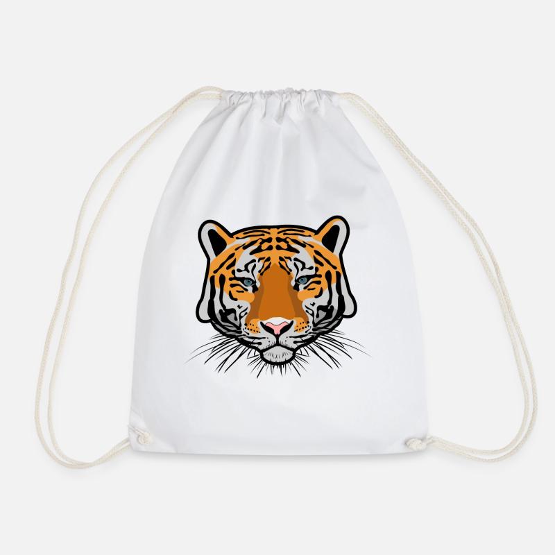 Tiger - Turnbeutel - Weiß