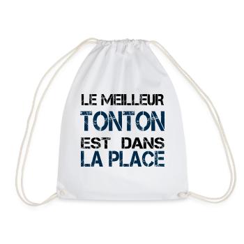 Tonton dans la place - Sac de sport léger - blanc - Devant