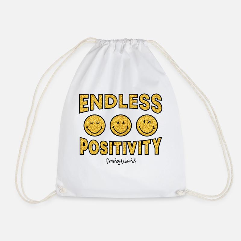 SmileyWorld Endless Positivity Lächelnde Gesichter - Turnbeutel - Weiß