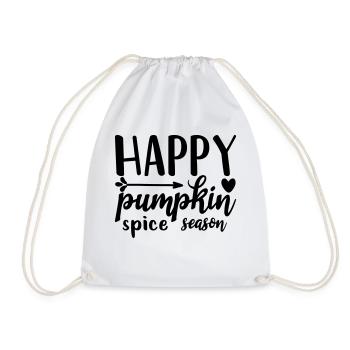 3 happy pumpkin spice season - Turnbeutel - Weiß - Vorne