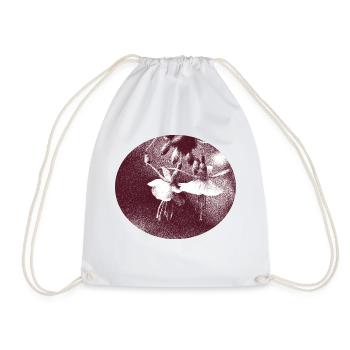 Fleur rétro - Sac de sport léger - blanc - Devant