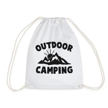 Camping im Freien - Camping Life - Turnbeutel - Weiß - Vorne