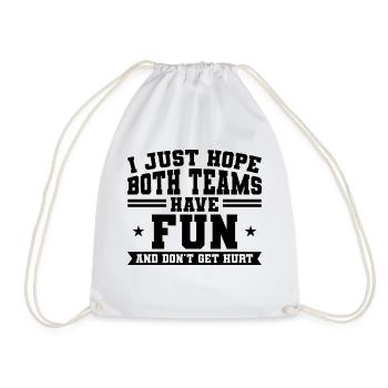 Sportspiel Sportmannschaft Geschenk - Turnbeutel - Weiß - Vorne