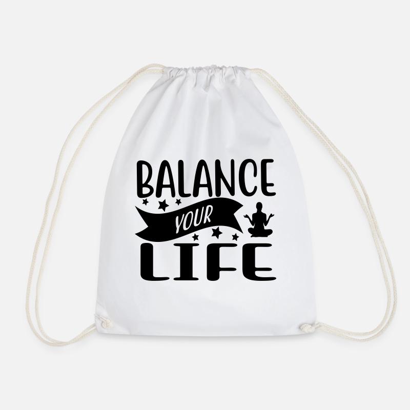 Équilibrez votre vie - Sac de sport léger - blanc