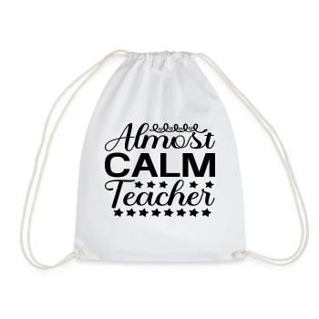 Professeur presque calme - Sac de sport léger - blanc - Devant
