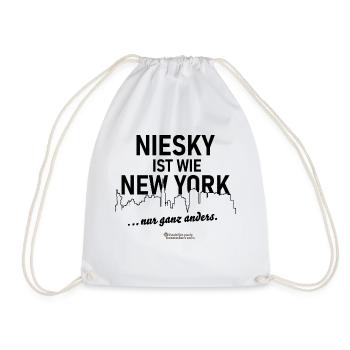 Niesky ist wie New York - Turnbeutel - Weiß - Vorne