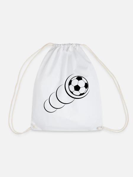 Fußball Soccer - Turnbeutel - Weiß