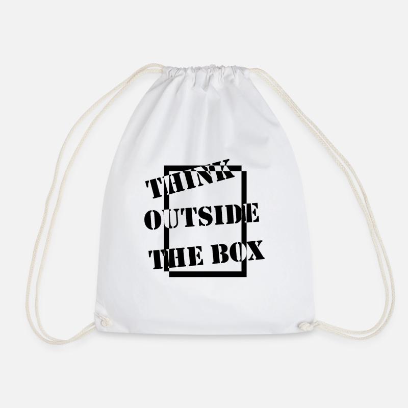 CUBICLE - Drawstring Bag - white