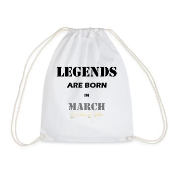 Mars Legends Cadeau noir - Sac de sport léger - blanc - Devant