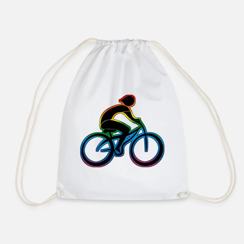 Radfahrer - Turnbeutel - Weiß