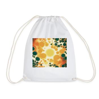 background yellow, and green bubbles 4 - Sac de sport léger - blanc - Devant