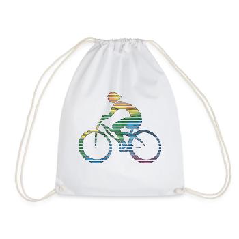 Cycliste - Sac de sport léger - blanc - Devant