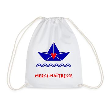 MAÎTRESSE. MERCI. MERCI MAÎTRESSE - Sac de sport léger - blanc - Devant
