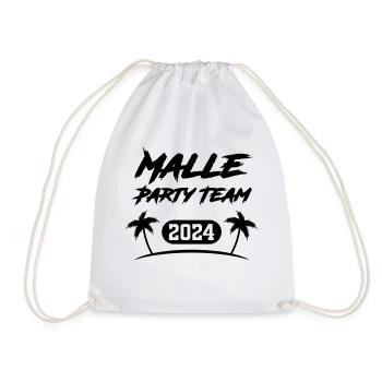 malle party team 2024 - Turnbeutel - Weiß - Vorne