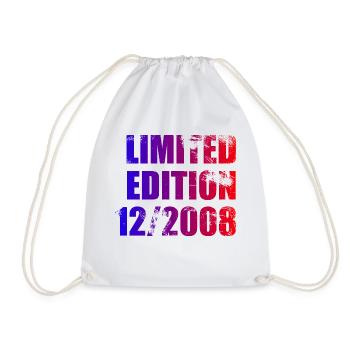 15e anniversaire édition limitée 12/2008 - Sac de sport léger - blanc - Devant