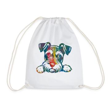 Chien chiot chien mignon Corgi aquarelle Art Cartoon Wof - Sac de sport léger - blanc - Devant