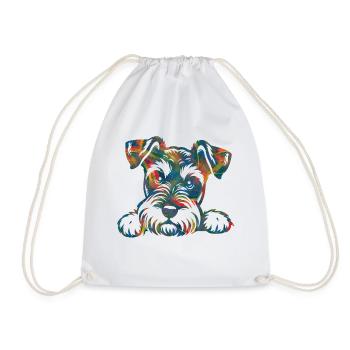 Chien chiot chien mignon Corgi aquarelle Art Cartoon Wof - Sac de sport léger - blanc - Devant