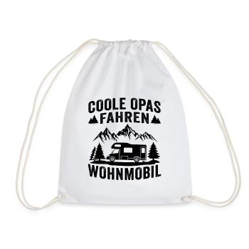 coole opas fahren wohnmobil - Turnbeutel - Weiß - Vorne