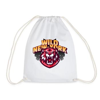 Wilder New Yorker Tiger - Turnbeutel - Weiß - Vorne
