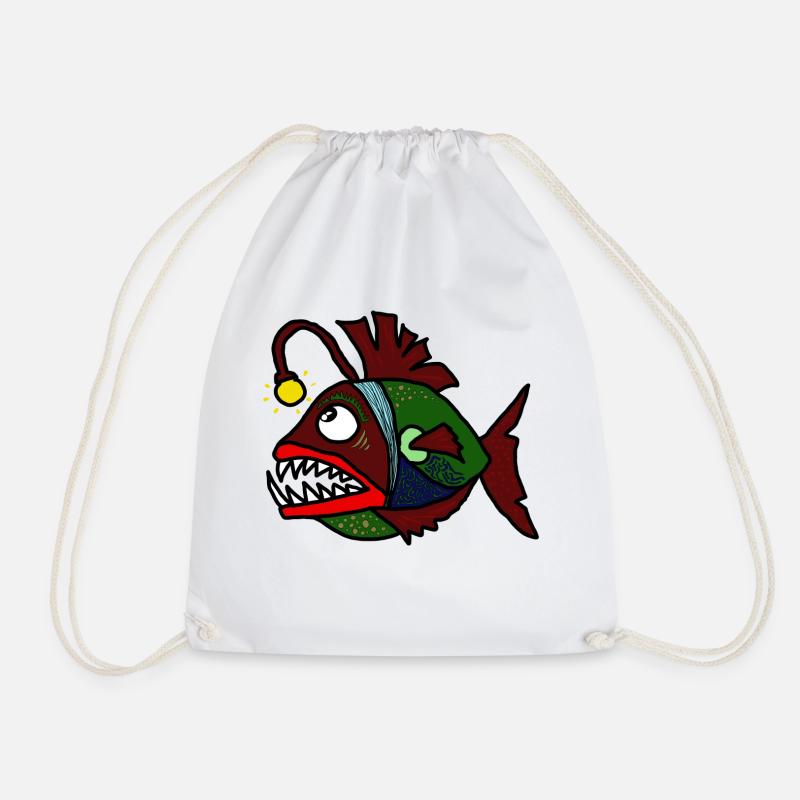 Anglerfisch - Turnbeutel - Weiß