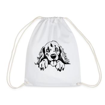 Setter mignon - Sac de sport léger - blanc - Devant