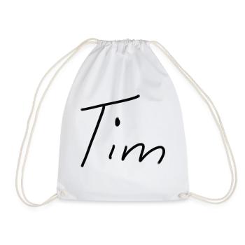 Tim - Drawstring Bag - white - Front