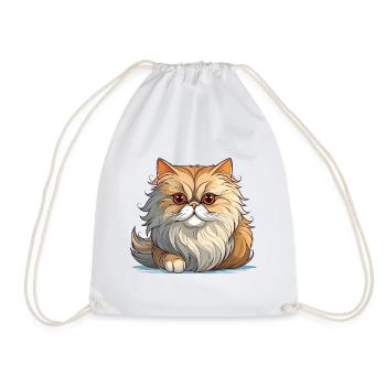 Un mignon chat persan - Sac de sport léger - blanc - Devant