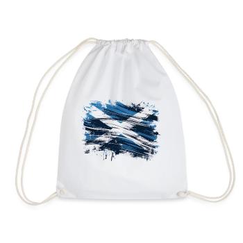 Scotland Flag - Schottland Flagge - Drawstring Bag - white - Front