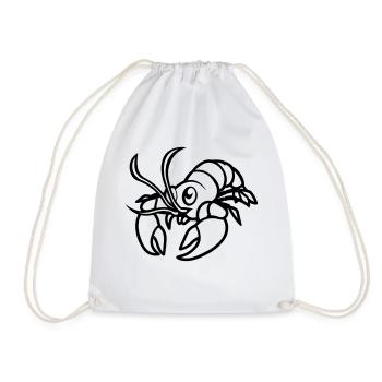 Homard Bande dessinée - Sac de sport léger - blanc - Devant