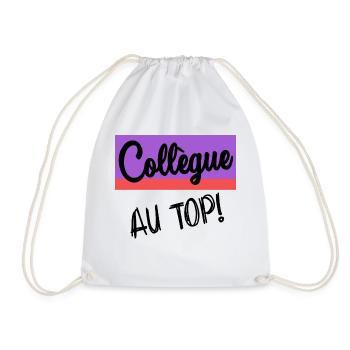 COLLEAGUE. START. EMPLOYMENT. HUMOR. MANAGER. CHIEF - Drawstring Bag - white - Front